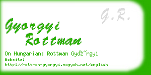 gyorgyi rottman business card